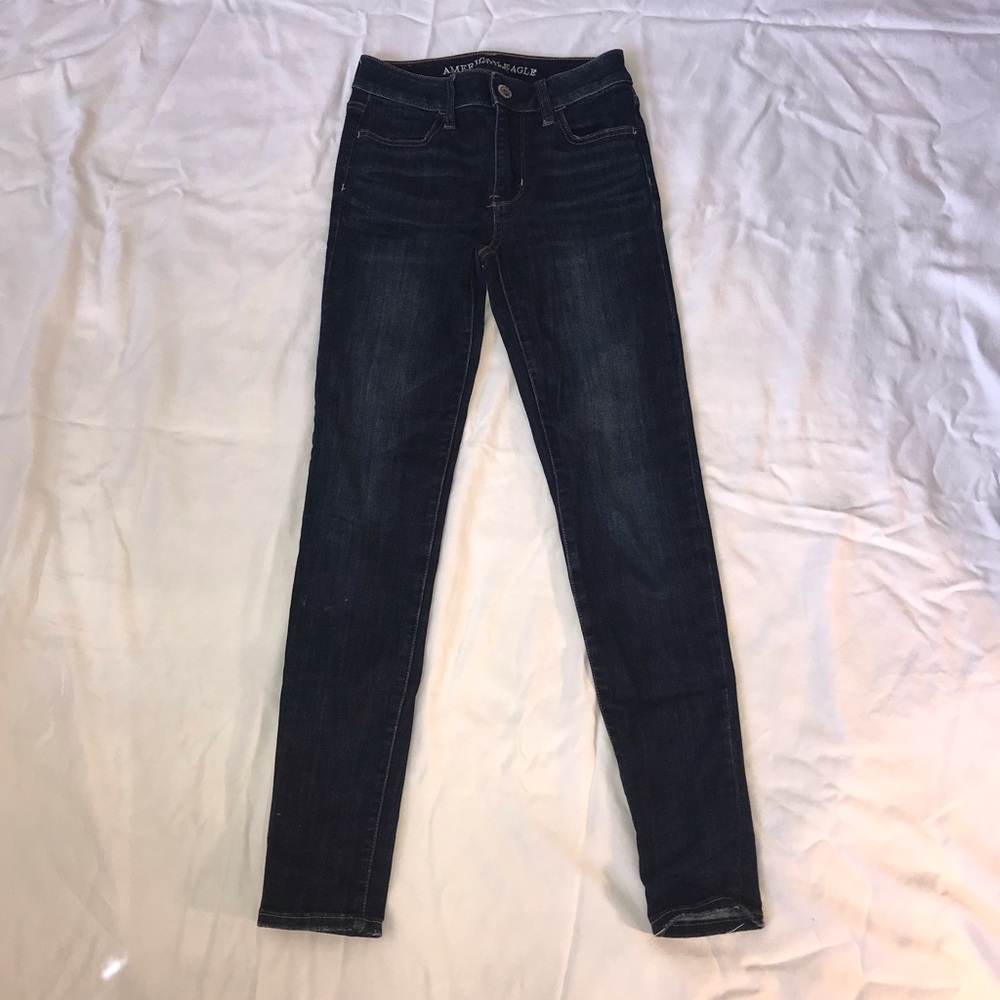 Dark Wash Jeans with no Rips